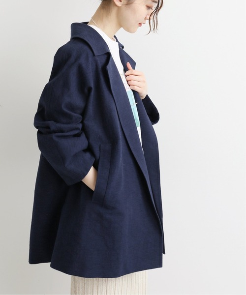 IENA（イエナ） チェスターコート 38 ネイビー レディース : ZOZOTOWN