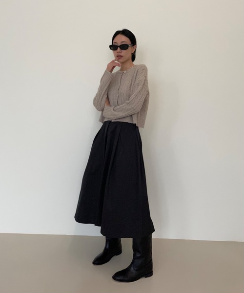 「Didot.showroom」 フレアスカート M ブラック レディース_画像7