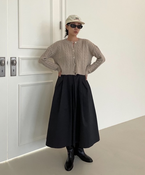 「Didot.showroom」 フレアスカート M ブラック レディース_画像9