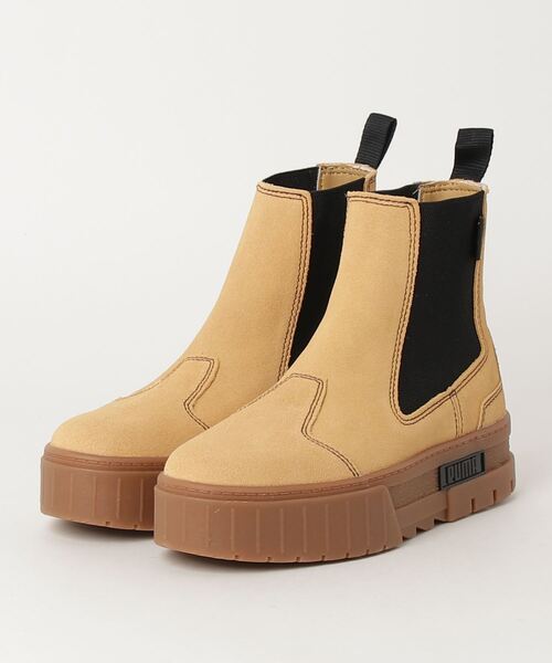 「PUMA」 ショートブーツ 23.5cm ブラック レディース_画像2