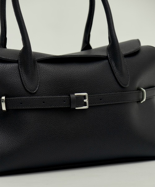 CITY TOKYO ハンドバッグ Leather Belted Handbag/レザーハンドバッグ