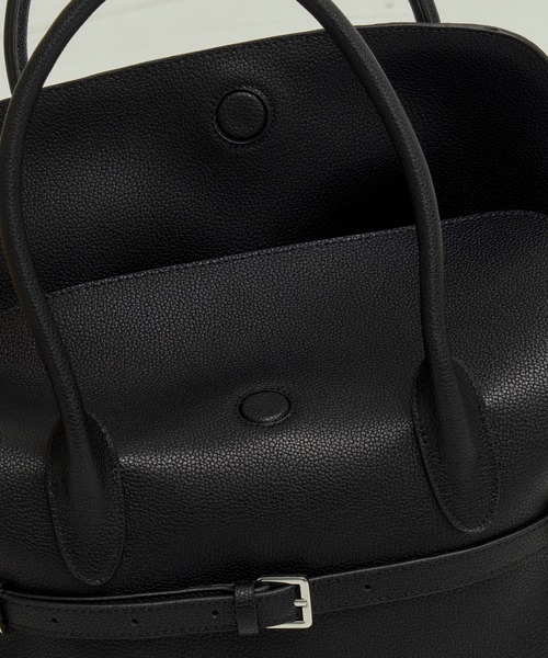 CITY TOKYO ハンドバッグ Leather Belted Handbag/レザーハンドバッグ