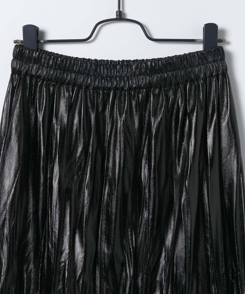 JEANASIS（ジーナシス） スカート レザーライクティアードスカート