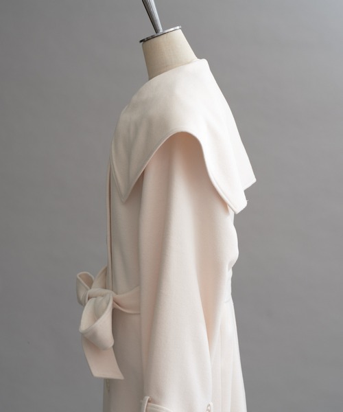 「one after another NICE CLAUP」 チェスターコート LARGE チャコールグレー レディース_画像6