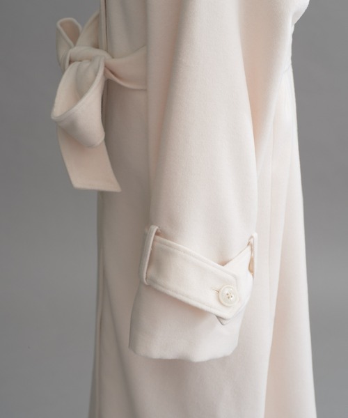 「one after another NICE CLAUP」 チェスターコート LARGE チャコールグレー レディース_画像7