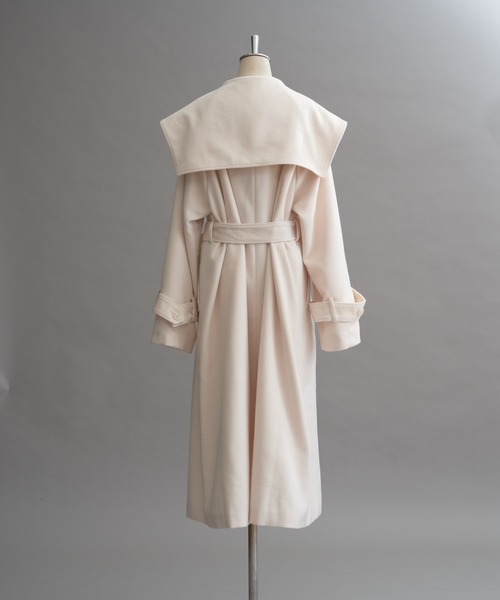 「one after another NICE CLAUP」 チェスターコート LARGE チャコールグレー レディース_画像8