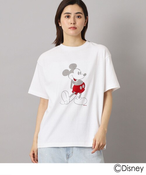 新品 今季Americana アメリカーナ Tシャツ AMERICANA（アメリカーナ） tシャツ Michkey Tシャツ レディース