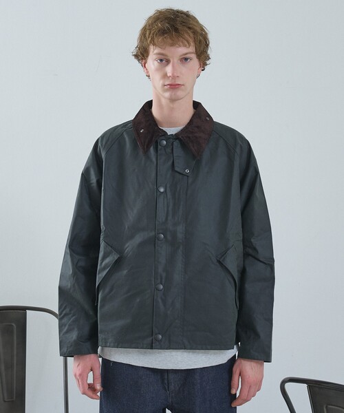 ブルゾン アウター 「Barbour / バブアー」OS TRANSPORT / トランスポート ワックス ブルゾン メンズ レディースの画像