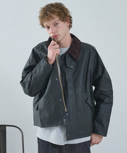 ブルゾン アウター 「Barbour / バブアー」OS TRANSPORT / トランスポート ワックス ブルゾン メンズ レディースの画像