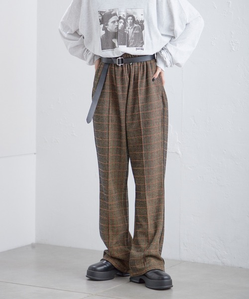 「WHIMSIC」 イージーパンツ FREE ブラウン メンズ_画像5