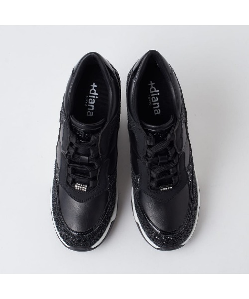 diana（プラスダイアナ） ローカットスニーカー 23.5cm ブラック