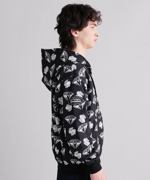 ビリオネアボーイズクラブ ダブルフルジップ スウェット パーカー XL BILLIONAIRE BOYS CLUB（ビリオネアボーイズクラブ） パーカー