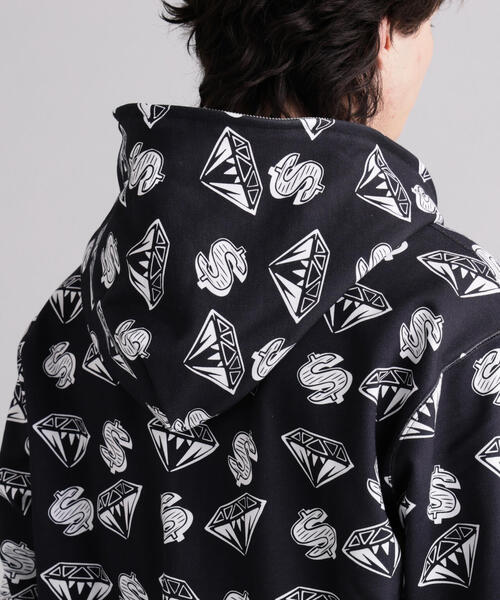 ビリオネアボーイズクラブ ダブルフルジップ スウェット パーカー XL BILLIONAIRE BOYS CLUB（ビリオネアボーイズクラブ） パーカー