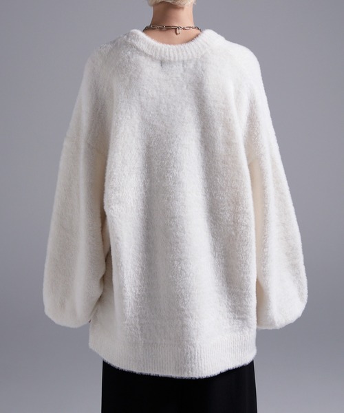 「Loose/ルース」 長袖ニット L ブラック メンズ_画像4