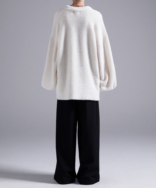 「Loose/ルース」 長袖ニット L ブラック メンズ_画像7