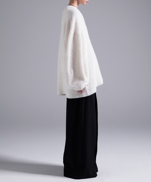 「Loose/ルース」 長袖ニット L ブラック メンズ_画像8