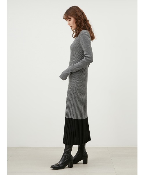 「Mila Owen」 ニットワンピース 0 レッド レディース_画像6