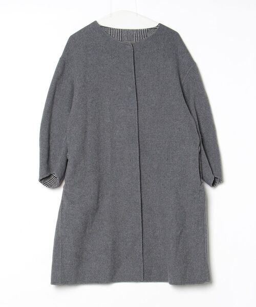 「OMNES Supremo」 ノーカラーコート FREE ブラック レディース_画像3