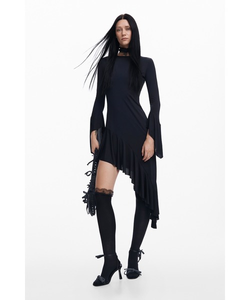 「Desigual」 長袖ワンピース X-LARGE ブラック レディース_画像6