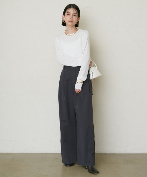 「LOUNGEDRESS」 長袖カットソー FREE ピンク レディース_画像2