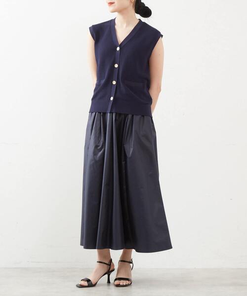 「Liesse」 フレアスカート FREE ネイビー レディース_画像2