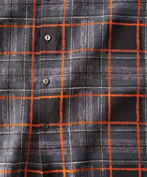 「SHAREEF」 長袖シャツ 2 ネイビー メンズ_画像6