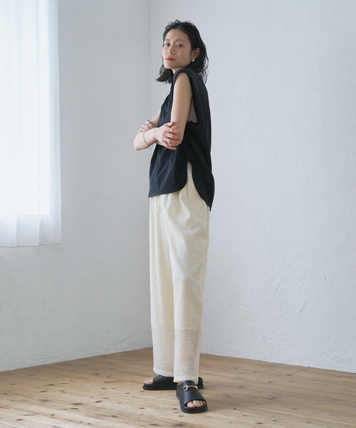「MOHI」 フラットサンダル 38 ブラック レディース_画像5