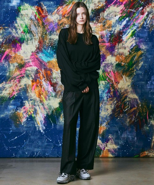 「MAISON SPECIAL」 長袖ニット 2 レッド メンズの画像