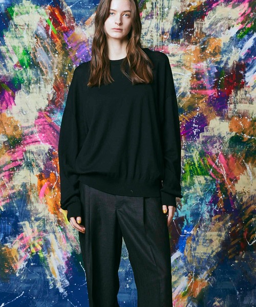 「MAISON SPECIAL」 長袖ニット 2 レッド メンズの画像