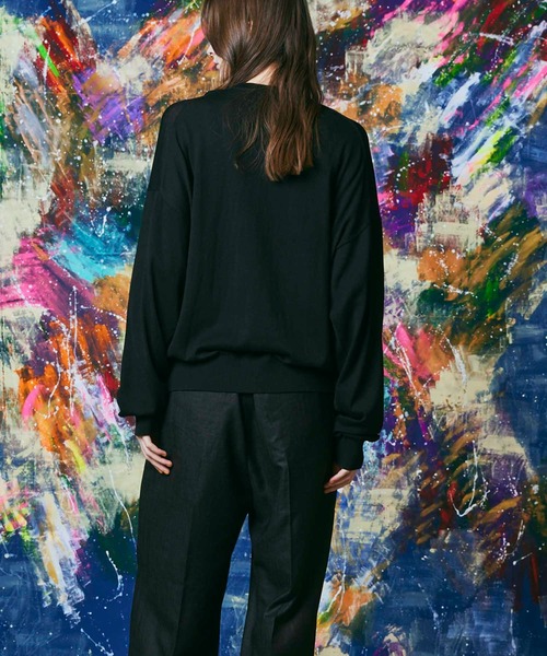「MAISON SPECIAL」 長袖ニット 2 レッド メンズの画像