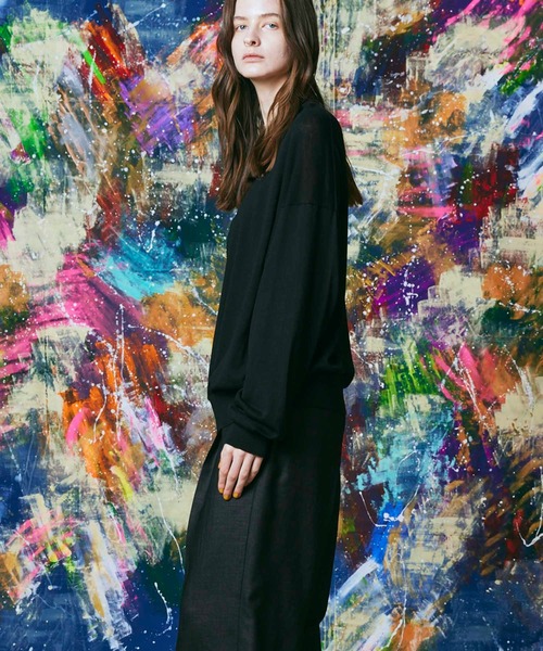 「MAISON SPECIAL」 長袖ニット 2 レッド メンズの画像