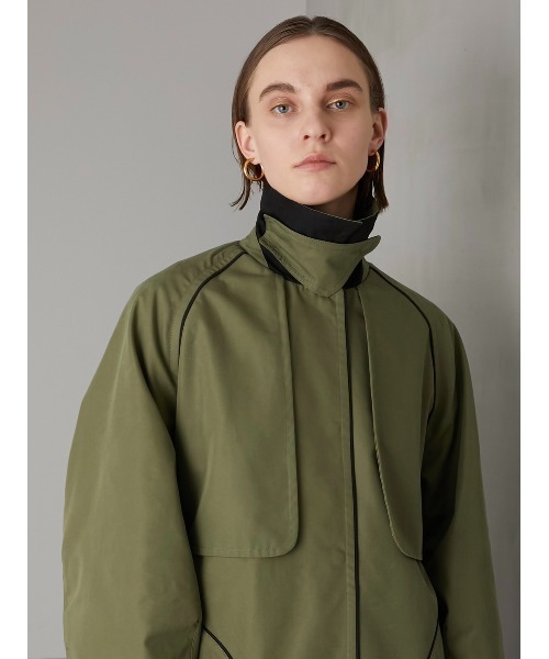 「LA PEAU DE GEM」 ステンカラーコート 38 ベージュ レディース_画像7