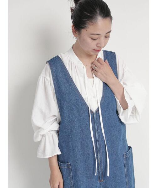 「sm2rhythm」 オーバーオール L ブラック レディース_画像4