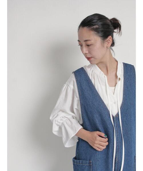 「sm2rhythm」 オーバーオール L ブラック レディース_画像5