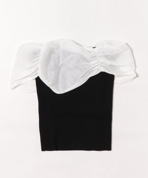 Rose Muse（ロゼミューズ） Airly ribbon off shoulder tops