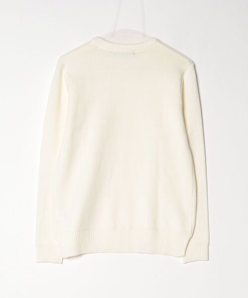 「NANO universe」 長袖ニット S ホワイト メンズ_画像2