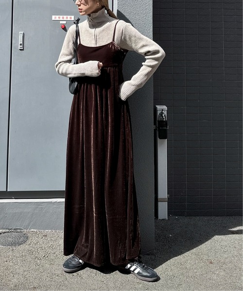 「feepur」 ノースリーブワンピース MEDIUM ネイビー レディース_画像5