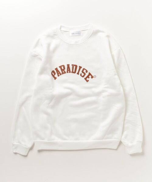 「SEN TOKYO」 スウェットカットソー M ホワイト メンズ_画像2