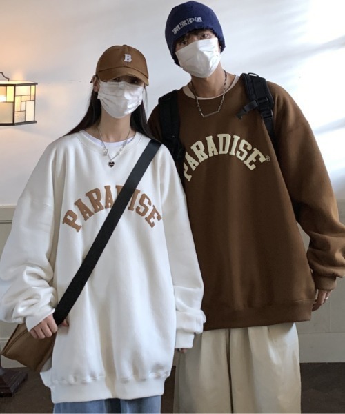 「SEN TOKYO」 スウェットカットソー M ホワイト メンズ_画像6