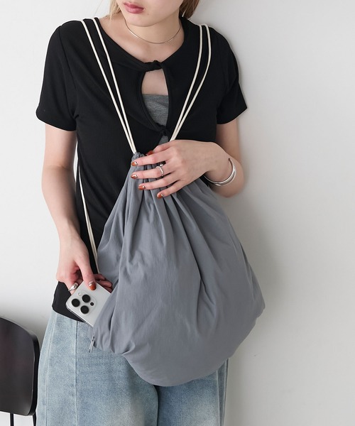 「forksy.」 リュック FREE チャコールグレー レディース_画像3