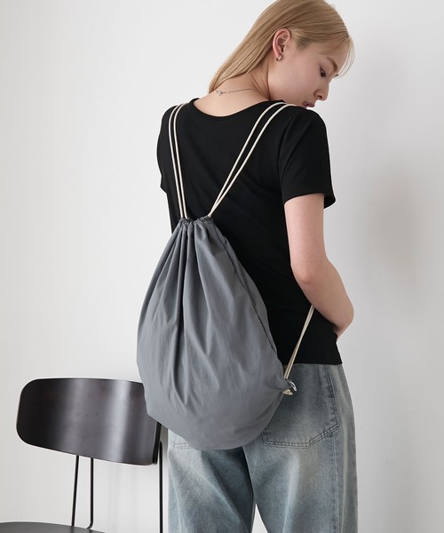 「forksy.」 リュック FREE チャコールグレー レディース_画像7