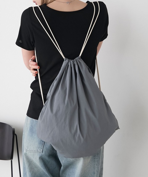 「forksy.」 リュック FREE チャコールグレー レディース_画像9