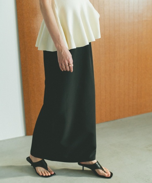 「VANNIE U」 タイトスカート SMALL アイボリー レディース_画像4