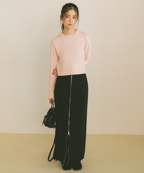 「VANNIE U」 タイトスカート SMALL アイボリー レディース_画像7