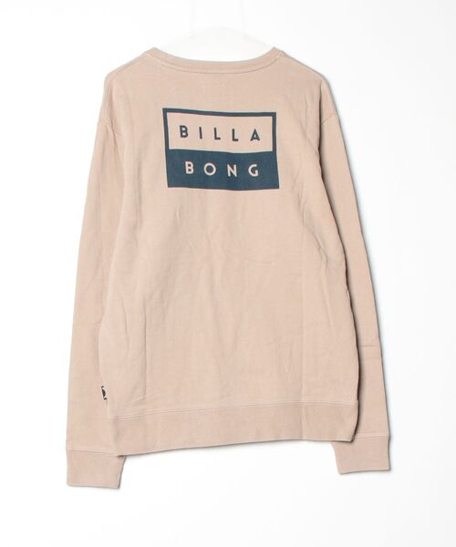 「BILLABONG」 ワンポイントスウェットカットソー L ベージュ メンズ_画像2