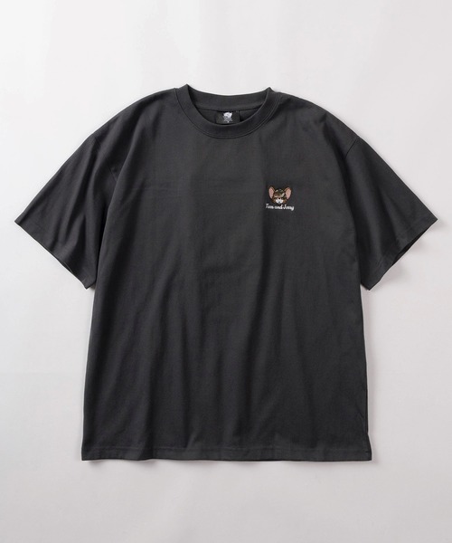 tシャツ 「71」「TOM＆JERRY/トムとジェリー」アップリケ サガラ刺繍