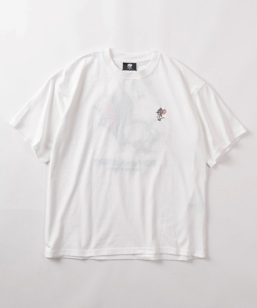 tシャツ 「71」「TOM＆JERRY/トムとジェリー」アップリケ サガラ刺繍