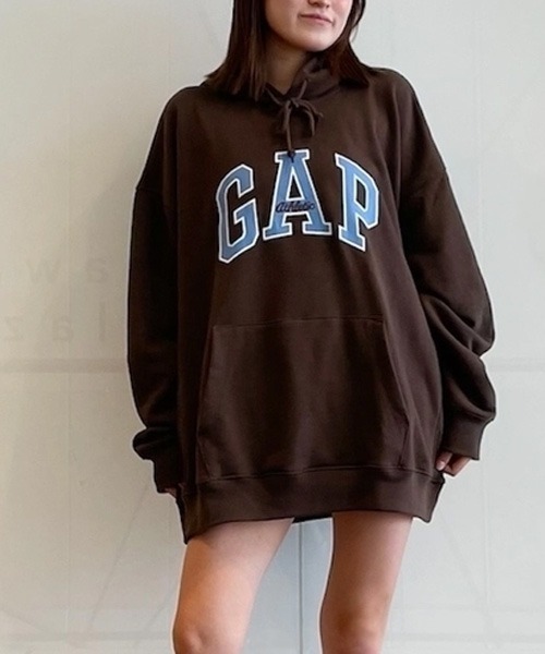 GAP（ギャップ） プルオーバーパーカー X-LARGE ブラウン メンズ