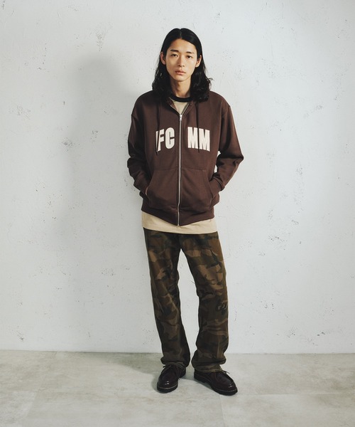 「FCMM」 ジップアップパーカー LARGE ネイビー メンズ_画像4
