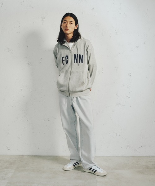 「FCMM」 ジップアップパーカー LARGE ネイビー メンズ_画像8
